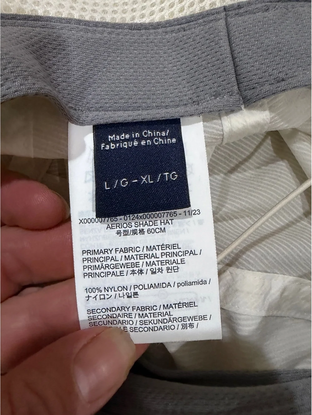 Arc'teryx Aerios Shade Hat off white wide-brim design breathable material L - XL